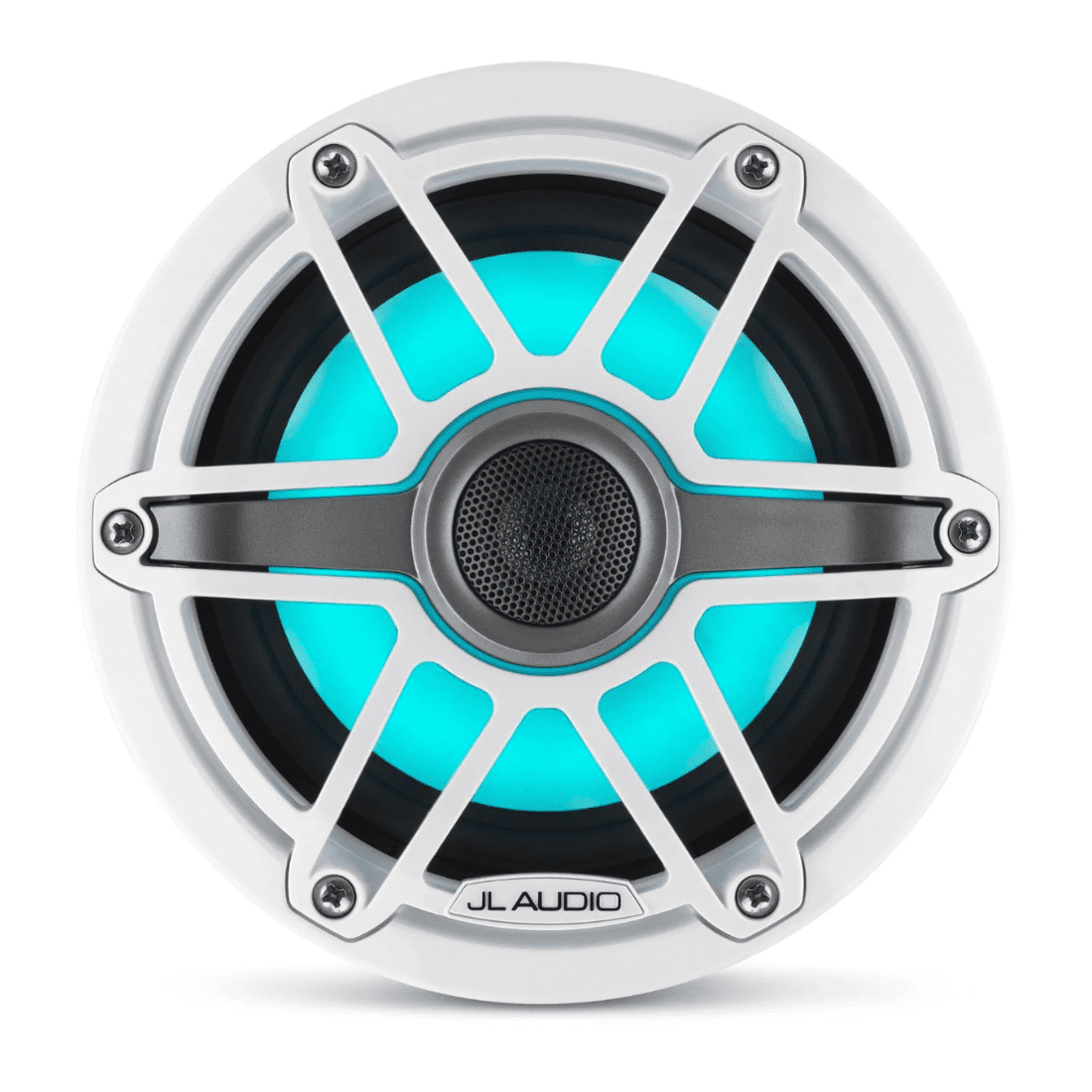 JL Audio M6-650X-S-GwGw-i 6.5" Marine Coaxial Speakers w/ RGB LED (Gloss White)