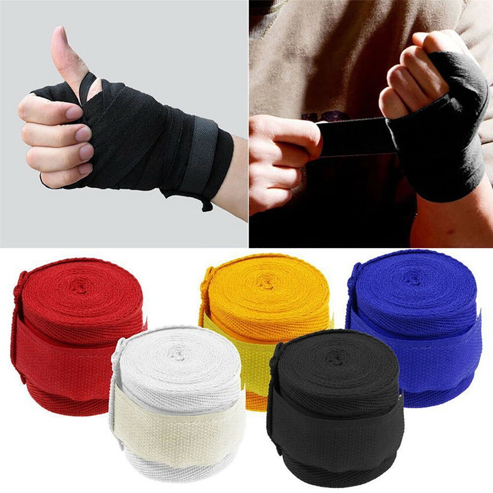 Sports Strap Boxing Bandage Muay Taekwondo Hand Gloves Wraps Protection 