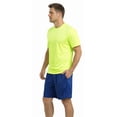 thumbnail image 3 of 2 Pack-Hi Vis Green T-Shirt Work Safety High Visibility Short Sleeve Size:Large, 3 of 6