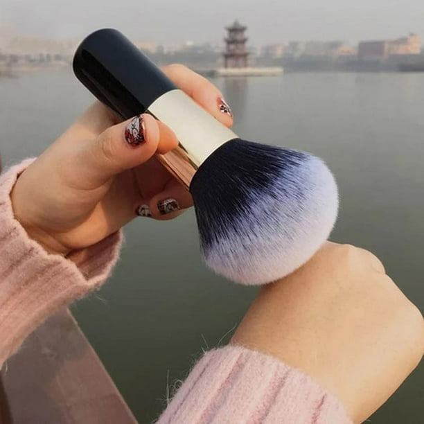 Brocha de maquillaje de gran tamaño, juego de brochas para base en polvo y cara, brocha para rubor facial suave, herramientas de maquillaje cosmético grandes profesionales Ormromra LN-1343