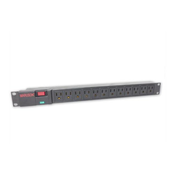Maruson PDU-R1512PS PDU&44; 12 Points de Vente&44; 1U&44; 5-15P&44; 1050J Surtension Protégée