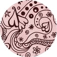thumbnail image 1 of Ahgly Company Machine Washable Indoor Round Transitional Light Red Pink Area Rugs, 3' Round, 1 of 7