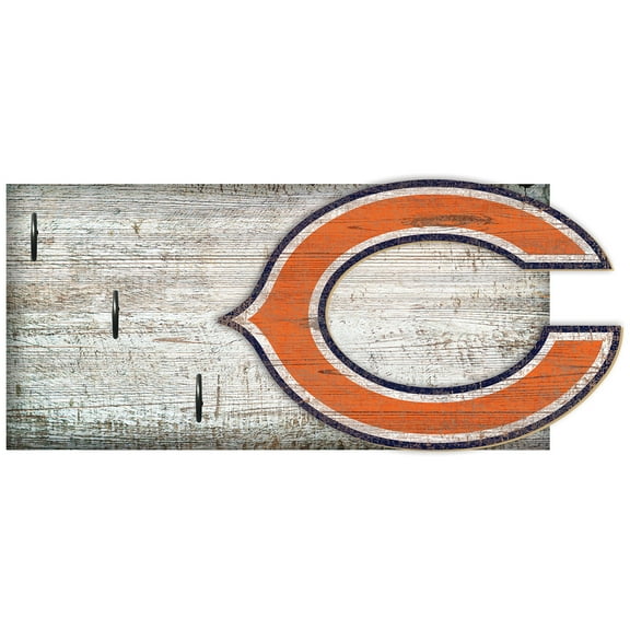 Chicago Bears 6" x 12" Mounted Key Holder