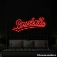 thumbnail image 2 of Glowneon Baseball Neon Sign, Baseball Led Sign, Baseball Club Decor, Man Cave Decor, 2 of 5