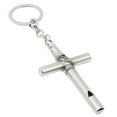thumbnail image 2 of Unique Bargains Whistle Clasp Cross Pendant Design Keychain Silver Tone Keychain, 2 of 5