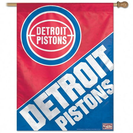 NBA - Detroit Pistons Throwback Vertical Flag: 27x37 Banner
