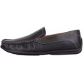 thumbnail image 5 of ABSOLUTE FOOTWEAR Mens Boys Slip On Formal Casual Faux Leather Loafer Moccasin Shoes with Stitch Detail - Black - US 10, 5 of 7