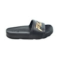 thumbnail image 2 of Fila Sleek LT Kids' Slide Sandals Black-Metallic Gold 3sm00001-040, 2 of 6