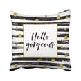 thumbnail image 1 of Funda de Almohada ABPHQTO Blanca con Frase Motivacional Hello Gorgeous 45x45 cm, 1 of 1