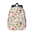 thumbnail image 1 of Disketp Forest Mushrooms Insects Mochila Escolar de 15 Pulgadas, Mochila Ligera para Estudiantes, Viajes y Trabajo, Cómoda y Resistente para el Uso Diario, 1 of 6