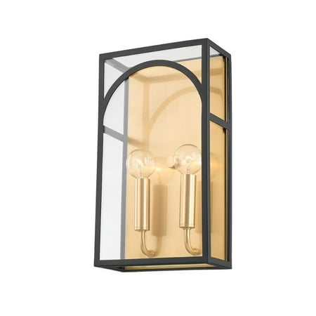 

2 Light Wall Sconce-14 Inches Tall And 8 Inches Wide Mitzi H642102-Agb/Tbk