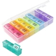 thumbnail image 2 of Weekly Pill Organizer 3 Times a Day, Travel Friendly Pill Box 7 Day with Large Compartments and Sturdy Design, Portable Medication Reminder for Vitami, 2 of 4