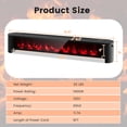 thumbnail image 4 of 1400W Electric Baseboard Heater with Realistic Multicolor Flame-Black, 4 of 9