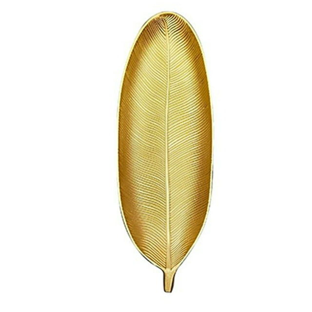 Fruit Plate Tray,Fruit Plate Golden Style Dessert Plate Serving Fruit Plate Striking Appearance