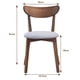 thumbnail image 3 of Set de 2 Sillas de Comedor Costway Asiento Acolchado Madera Goma Estilo Medieval Nuez 46 x 53 x 81 cm, 3 of 10