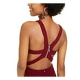thumbnail image 3 of B DARLIN Womens Burgundy Zippered Sleeveless V Neck Short Cocktail Sheath Dress 7\8, 3 of 4
