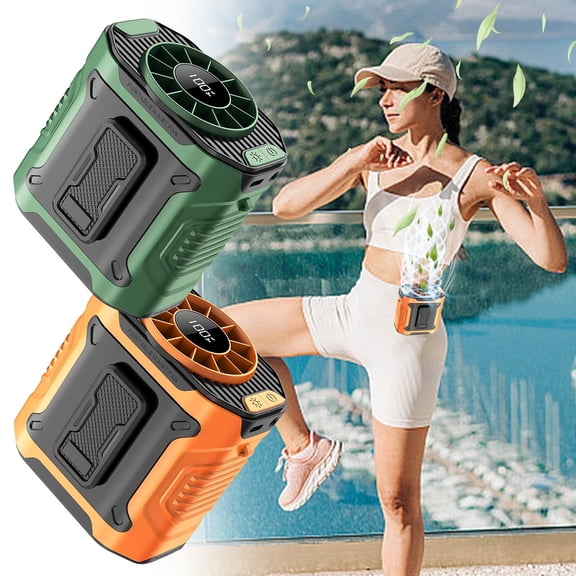 Viflosae Personal Fans Portable Rechargeable Mini Fan Portable 2026 Waist Hanging Fan Outdoor Portable Clip Waist Portable Fan 100 Speed High Speed Neck Hanging Fan