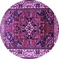 thumbnail image 1 of Ahgly Company Indoor Round Persian Purple Traditional Area Rugs, 3' Round, 1 of 4