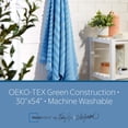 thumbnail image 6 of Mainstays by Becky G. & Alejandra 100% Cotton Performance Textured Bath Towel with Fringe, Blue Eyes, 6 of 7