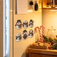 thumbnail image 4 of Christmas Pearl Diamond Art Painting Fridge Magnets Kit 6 Pcs, DIY Snowman Mosaic Crystal Refrigerator Decorative Magnet Art Sets for Adults, Holiday Craft Kit for Home Decor & Gifting, 4 of 6