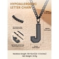 thumbnail image 5 of KeyStyle Initial Chain Necklace Letter Pendant Necklaces for Men & Women A-Z Personalized Necklaces Jewelry Gift for Mom, 5 of 8