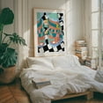 thumbnail image 4 of Stroll on The Wild Side | Snakes Fashion - Painting Abstract Pop Art Modern Art Whimsical Geometric Oak Framed Wall Art Print 12 x 16 inches, 4 of 12