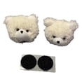 thumbnail image 2 of Almencla 1 Pair Helmet Decorations Adorable Fun Attachment for Skiing Bike Motorcycle White, 2 of 7