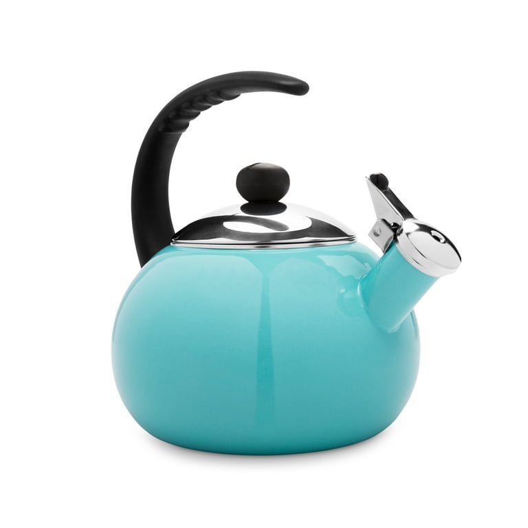 Farberware Luna 2.5 qt Tea Kettle, Aqua, Blue