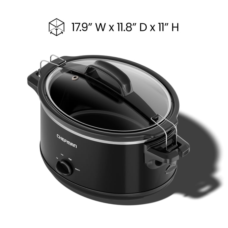 Chefman 6-Quart Slow Cooker with Tempered Glass Lid photo 6