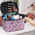 thumbnail image 5 of HELLHERO Brush Holders Multifunctional Large Capacity Makeup Bag Large Cosmetic Travel Bag Daily Dachshund Flower Meadow, 5 of 6