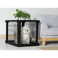 thumbnail image 3 of Merry Products Decorative Pet Cage w/ Protection Box End Table, Black, 3 of 4