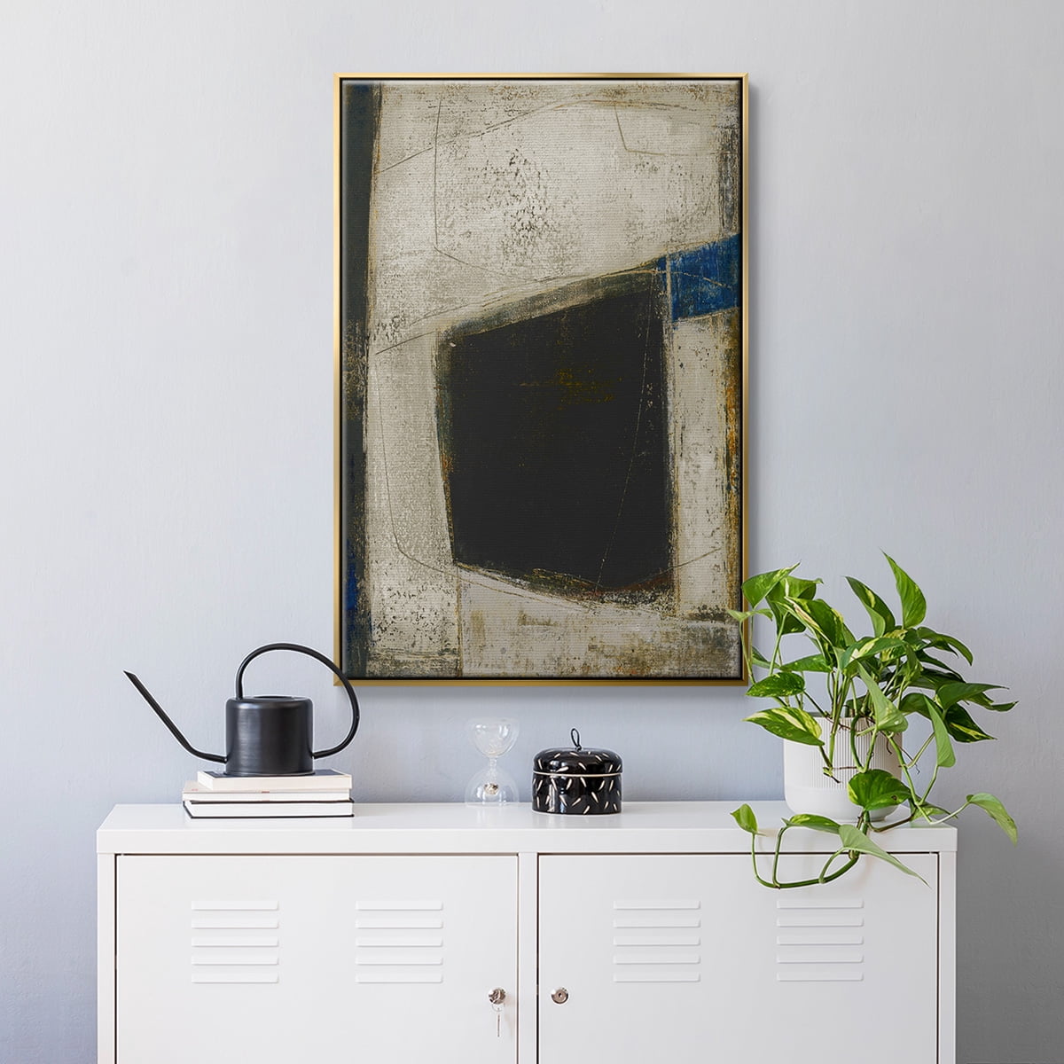 Policy of Truth II Framed Premium Gallery Wrapped Canvas - Ready to Hang - 25 x 37 - Gold Floating Frame