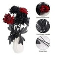thumbnail image 6 of PULLIMORE 4Pcs Artificial Dahlia Silk Flowers - Gothic for Halloween Home Decor(Black), 6 of 7