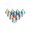 Colorful Cone, variant on 10PCS Replacement Beads Lip Eyebrow Belly Button Nails Round Ball Point Cones -Steel Cone-1.2*3