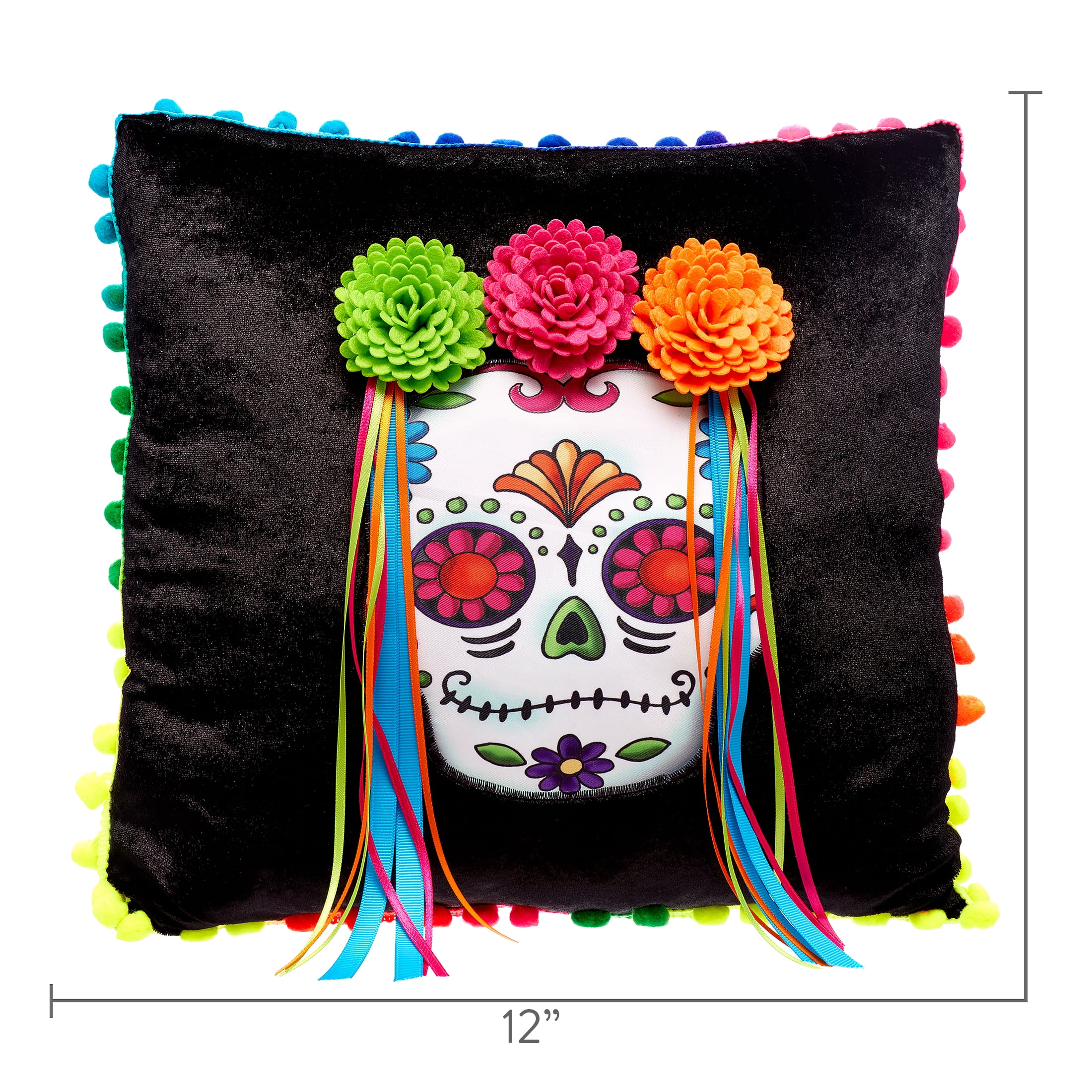 Star Wars Darth Vader Teal Sugar Skull Decorative Throw Pillow 