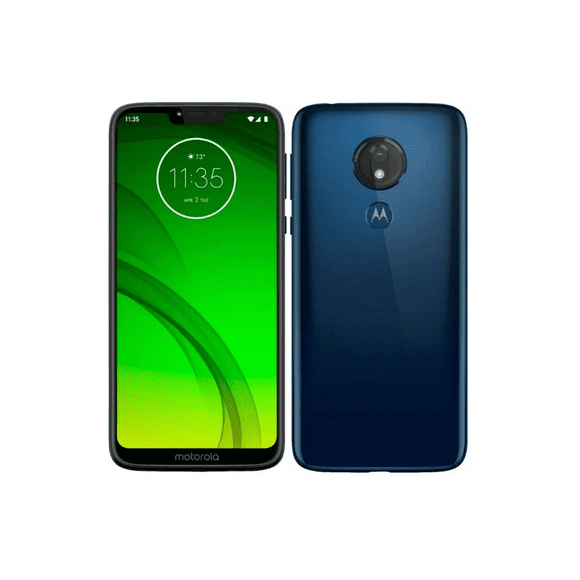 Celular Motorola g7 Power, 32 gb de almacenamiento, Azul marino, Reacondicionado.