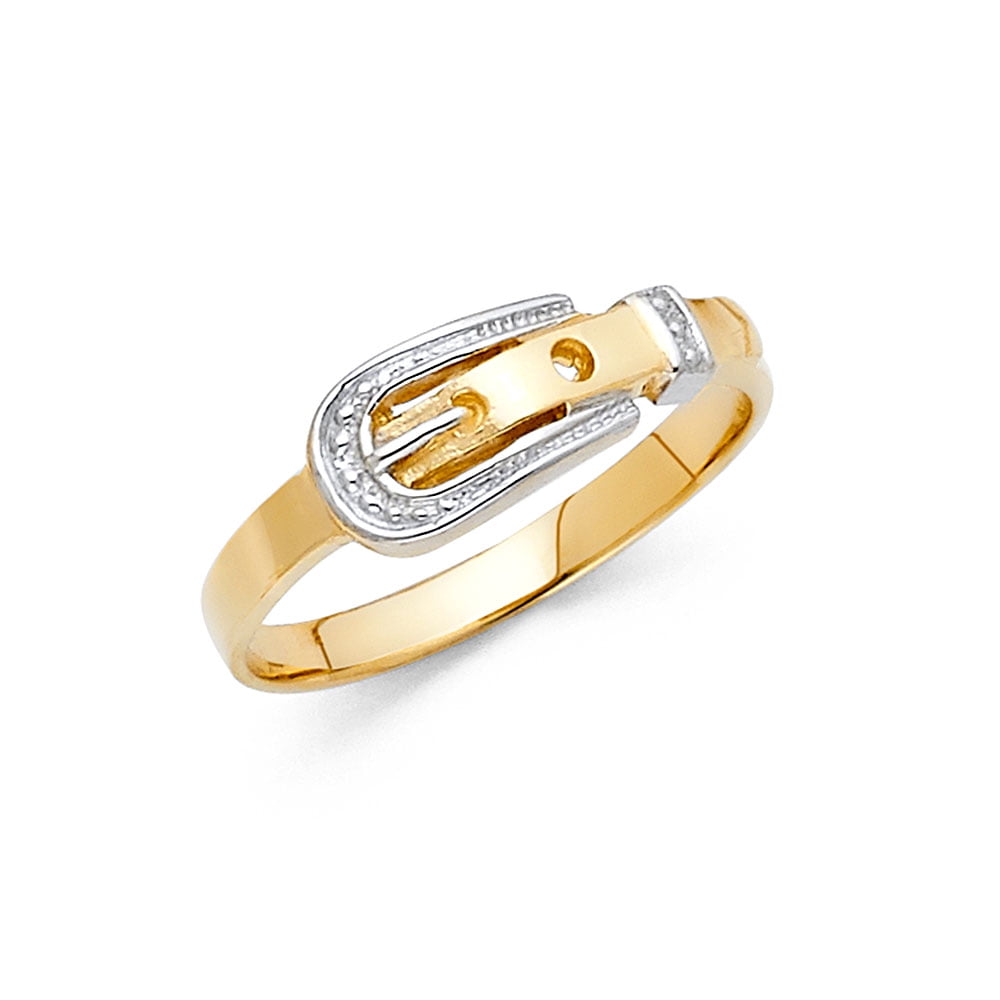 14k solid gold belt buckle