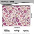 thumbnail image 7 of Yspwyqan Car Trunk Mat, Universal 29" x 39" Gripped Bottom Cargo Liner, Purple Floral Season-Resistant Auto Interior, Fits Most Sedans SUVs Wagons for Daily Commute Trips, 7 of 7