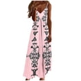 thumbnail image 5 of LVHAOGJOB Longue Robe pour Femmes Maxi Robe d'Été à Bretelles Spaghetti Imprimée Sans Manches Tendance Grande Taille Robe d'Été pour Femmes, 5 of 5