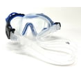 thumbnail image 4 of Leader xRx Adult Dive Mask w Rx Adapter Glass Lens Adult Regular Fit Blue Unisex, 4 of 9