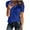 Dark Blue, variant on Womens T Shirts Short Sleeve Tunic Tops Notched V Neck Slim Casual Plain Tees Summer Blouses