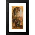 thumbnail image 2 of Louis-Antoine-Léon Riesener 11x18 Black Modern Framed Museum Art Print Titled - Rest During the Flight to Egypt (1854), 2 of 5