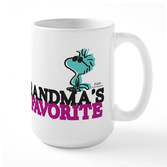 CafePress - Grandma's Favorite Large Mug - 15 oz Ceramic Large White Novelty Mug
