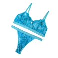thumbnail image 3 of POINTERTECK 2Pcs Lace Hot Underwear Set Bra Underpant Gift for Women, 3 of 9