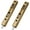 Brown, variant on 2Pcs Door Flush Bolts: 6 Inch Concealed Security Door Locks for French Doors,Composite Doors,Wood Doors,Double Doors,Dummy Doors, Stainless Steel Security Latch (Brown, 6in)