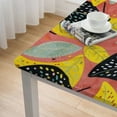 thumbnail image 5 of nygtbtfer  Square Fitted Tablecloth with Elastic Edge,Yellow Lemon Waterproof Table Covers,Washable Polyester Table Cloths for Kitchen Dining Picnic Party 46*46, 5 of 8