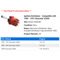 thumbnail image 2 of Ignition Distributor - Compatible with 1989 - 1991 Chevy V3500 1990, 2 of 3