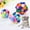 S, variant on Fridja Cat Toys Ball Handmade Colorful Plush Bouncy Ball with Catnip Interactive Bell Toys for Cats Kitten Training Playing Chewing