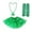 Green, variant on Lilgiuy 3 Pcs St Patricks Day Costume for Women St Patrick's Day Accessories Irish 1 Tutu Skirt Irish Green Sequin Skirt 1 Pair Green Sleeves 1 Beaded Necklace Party Favor(Adult)