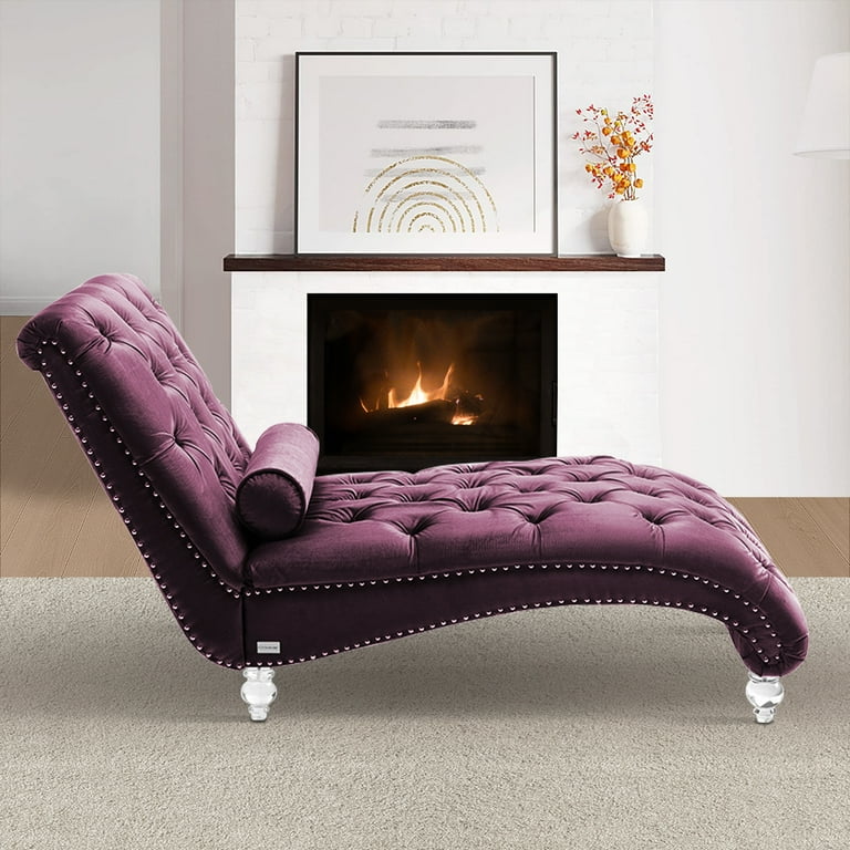 Purple chaise hot sale